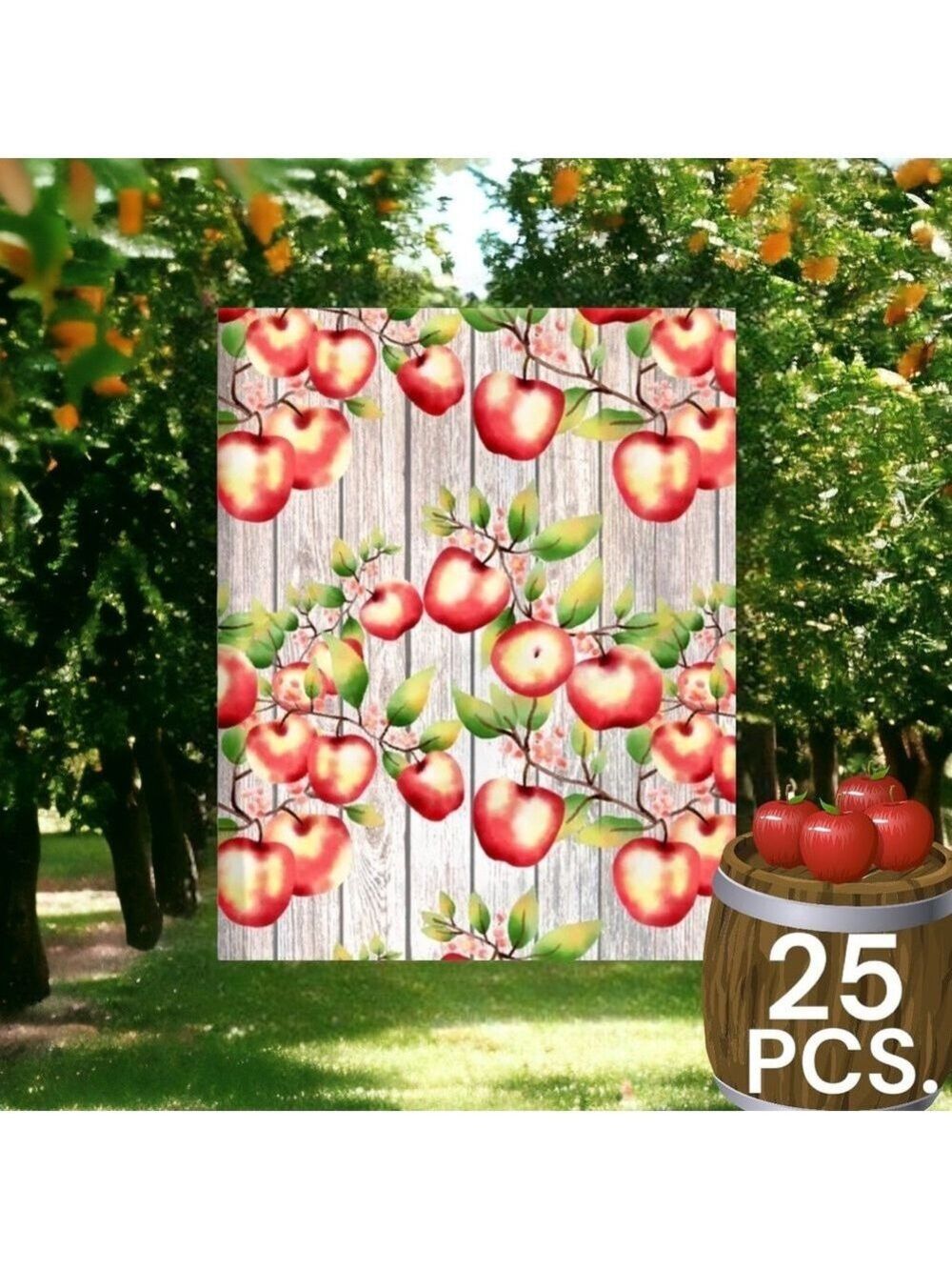 25 10X13 Poly Mailers Apple and Blossoms, Shipping Envelopes PRICE IS FIRM - Picture 6 of 8